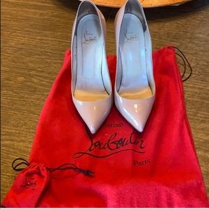 Christian Louboutin Pigalle 120 Patent Calf Nude